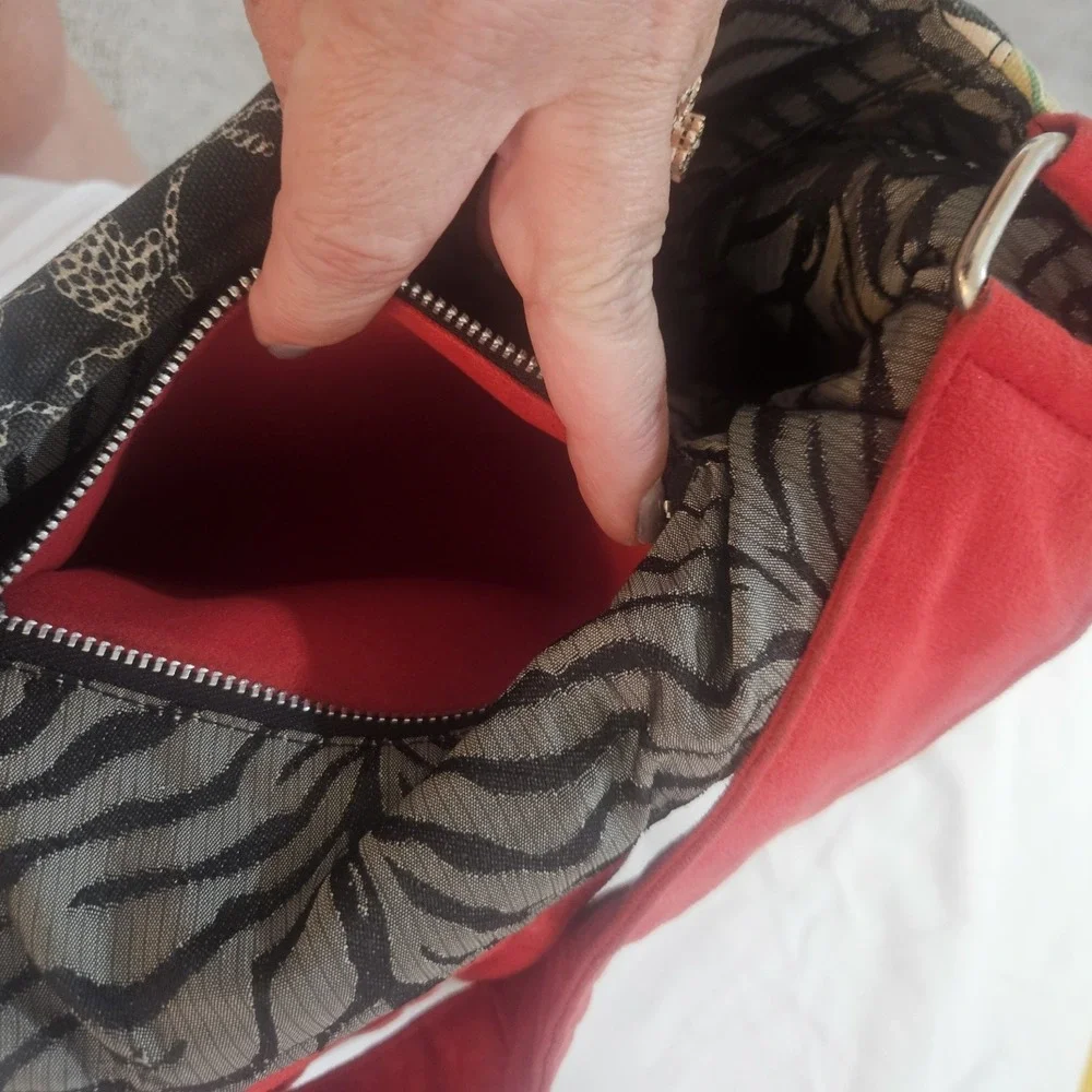 Lisa Lill for 1154 Lill Studio Custom Floral Hobo Shoulder Bag